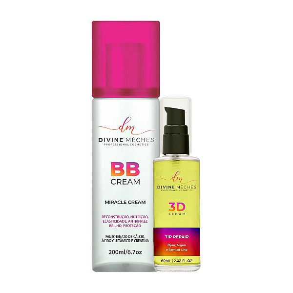 Kit Divine Mèches Reparador de Pontas + BB Cream 15in1