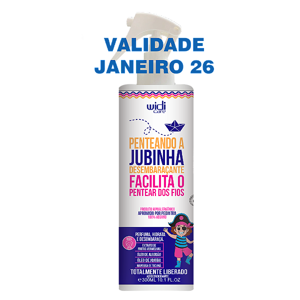 Penteando a Jubinha Spray Desembaraçante Facilita o Pentear dos Fios - Widi Care