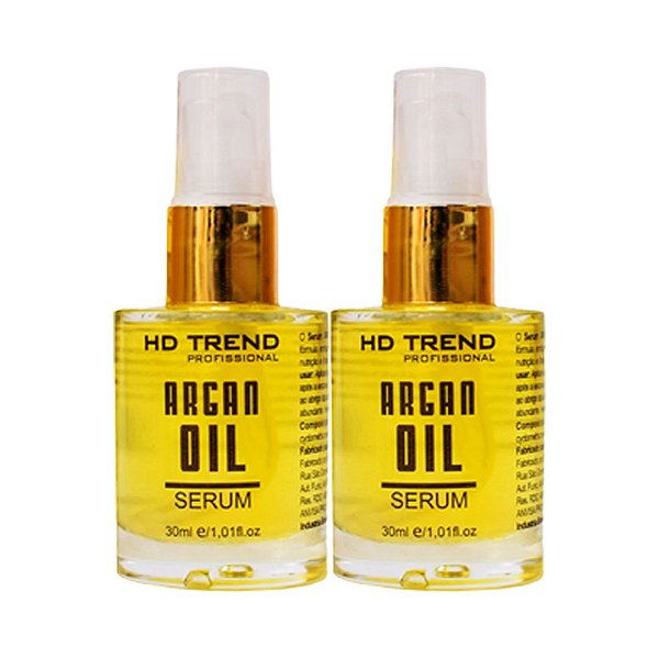 Óleo de Argan Oil 30ml HD Trend Kit 2 unid