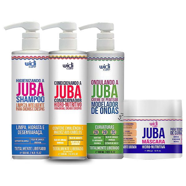 Kit Widi Care Juba Ondulando, Shampoo, Condicionador e Máscara