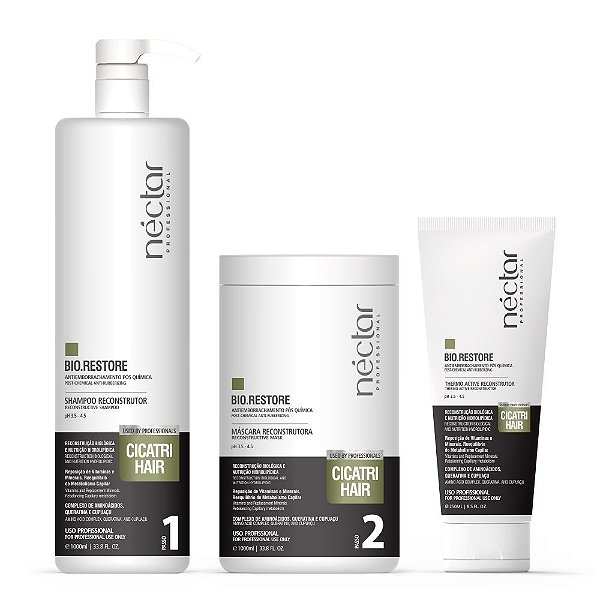 Kit Néctar Professional Cicatri Hair Restauração Capilar