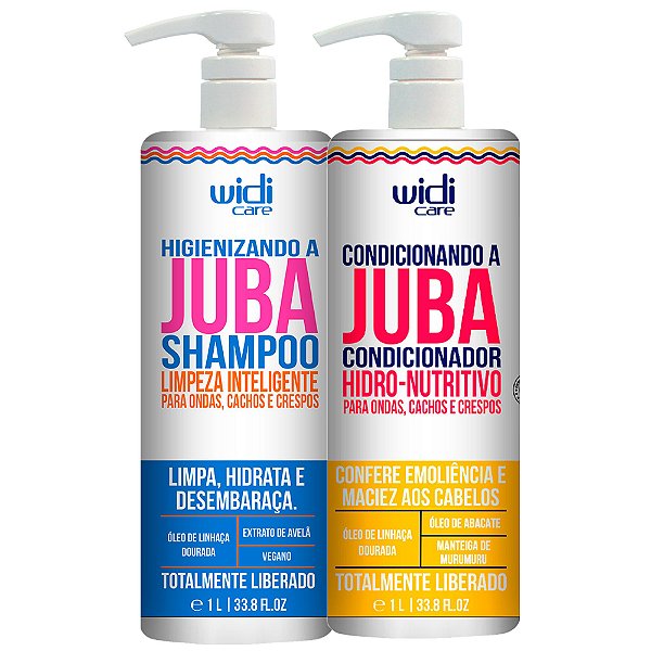 Kit Widi Care Juba Shampoo 1L Condicionador 1L