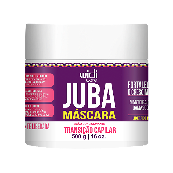 Widi Care Máscara Condicionante Juba Transição Capilar Lançamento 500g