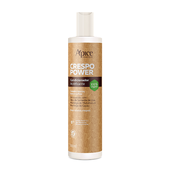 Ápice Cosméticos Condicionador Crespo Power Acidificante 300ml