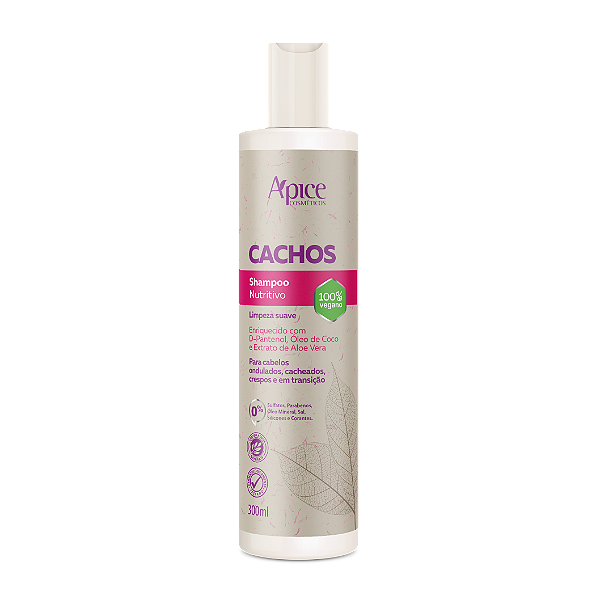 Ápice Cosméticos Shampoo Cachos Nutritivos 300ml