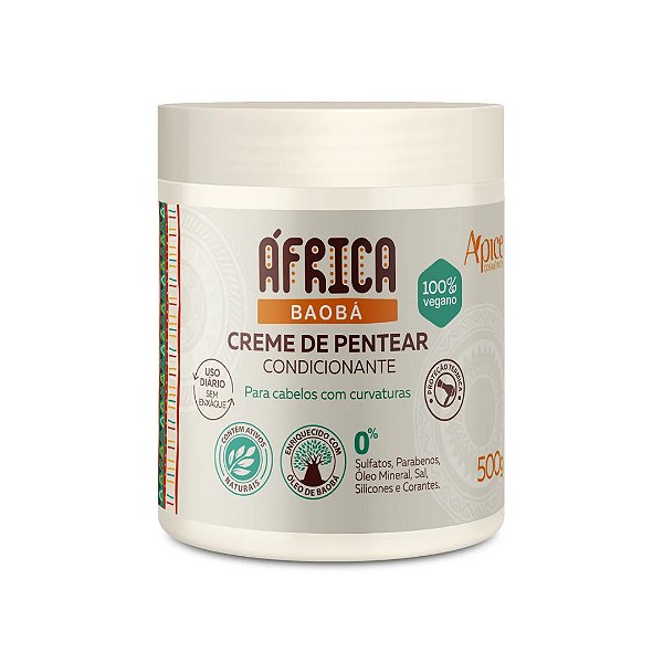 Ápice Cosméticos Creme de Pentear África Baobá 500g
