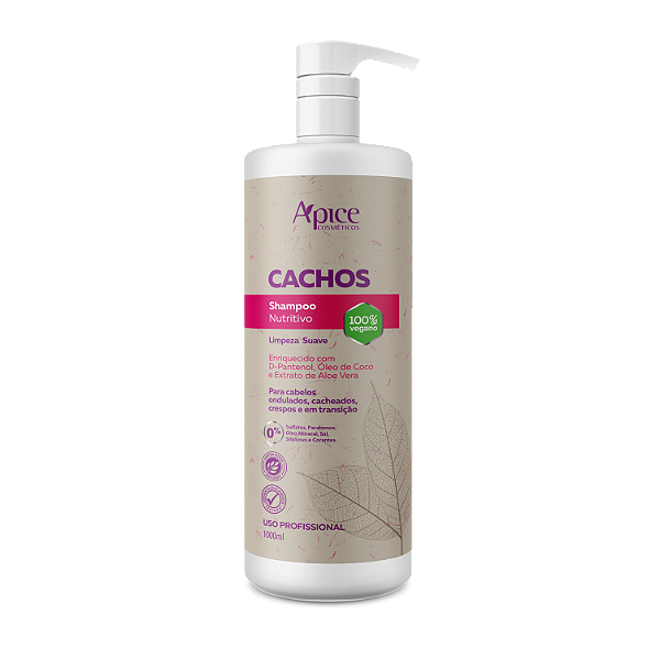 Apice Cosméticos Cachos Shampoo Nutritivo 1L