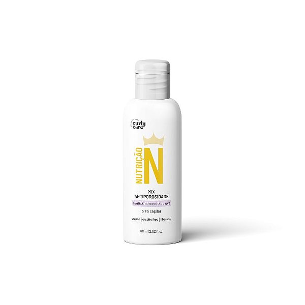 Curly Care N Óleo Mix Antiporosidade Avelã e Semente de Uva 60ml