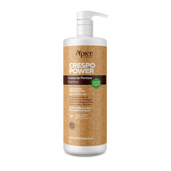 Ápice Cosméticos Creme De Pentear Nutritivo Crespo Power 1kg