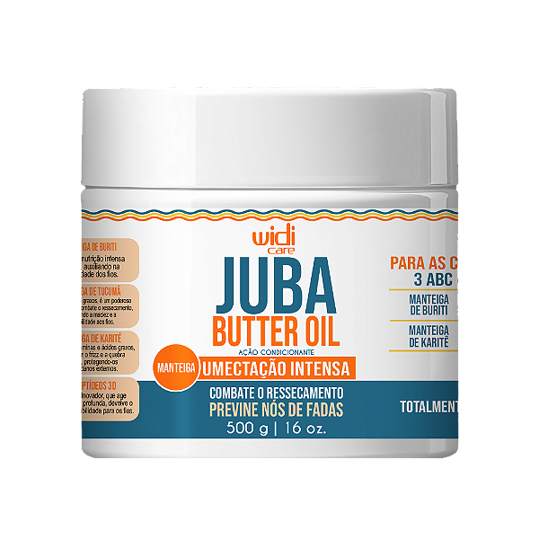 WIDI CARE - JUBA BUTTER OIL UMECTAÇÃO INTENSA AÇÃO CONDICIONANTE - 500 G
