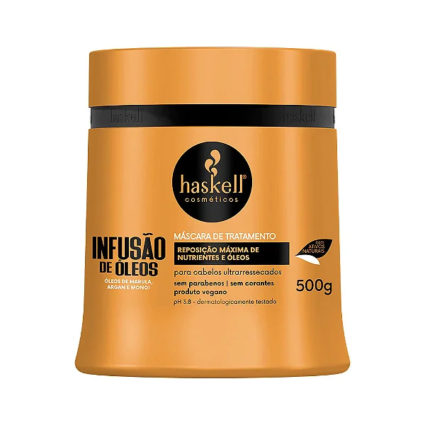 MÁSCARA INFUSÃO DE ÓLEOS 500GR HASKELL