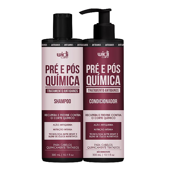 Kit Widi Care Pré e Pós Química Shampoo + Condicionador