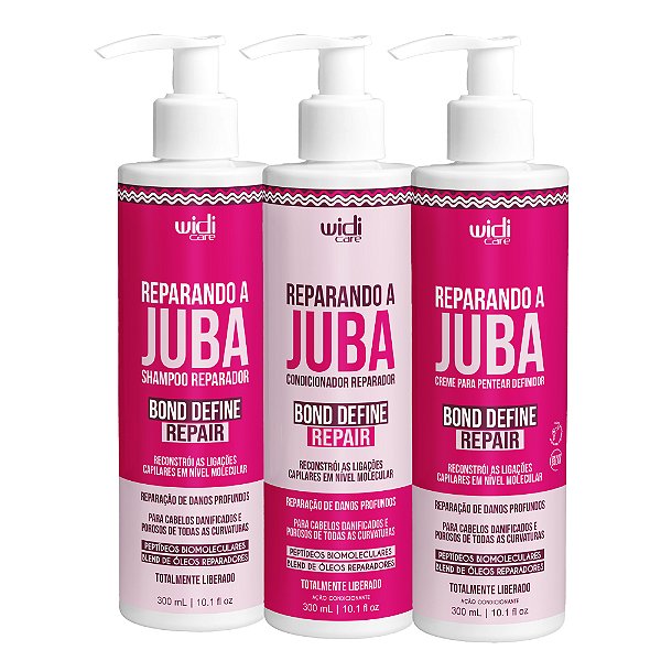 Kit Widi Care Juba Bond Repair Shampoo + Condicionador + Creme