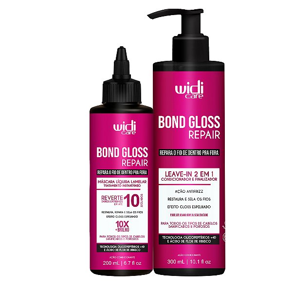 Kit Widi Care Bond Gloss Repair Máscara Líquida + Leave-In