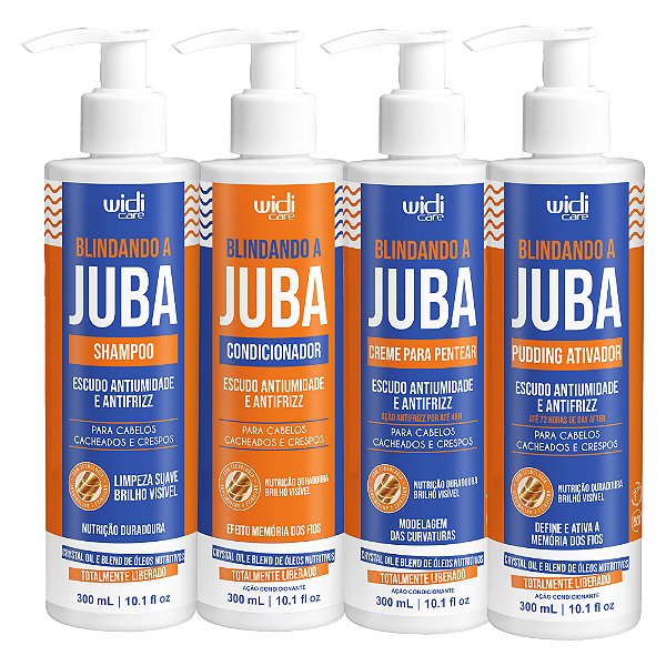 Kit Widi Care Blindando a JUBA Shampoo, Condicionador, Creme, Pudding