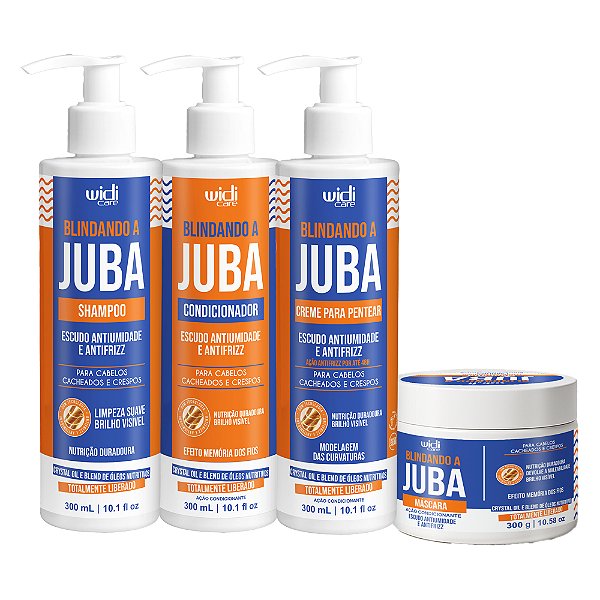 Kit Widi Care Blindando a JUBA Shampoo, Condicionador, Creme, Máscara