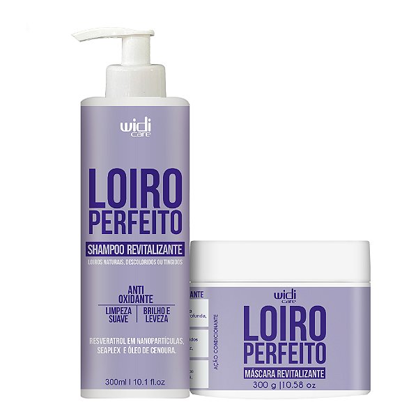 Kit Widi Care Loiro Perfeito Shampoo + Máscara Revitalizante