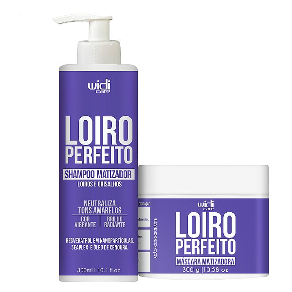 Kit Widi Care Loiro Perfeito Shampoo + Máscara Matizadora