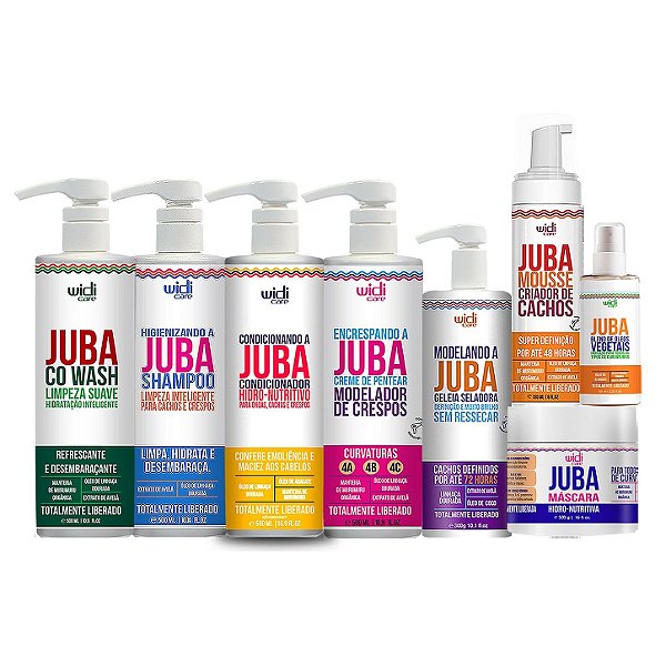 Kit Widi Care Shampoo, Condicionador, Encrespando, Máscara, Geleia, Blend, Mousse e CoWash