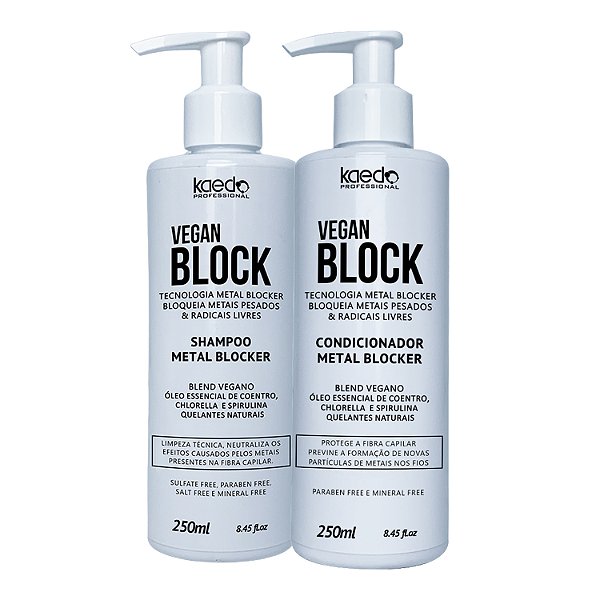 Kit Kaedo Professional Vegan Block Shampoo + Condicionador