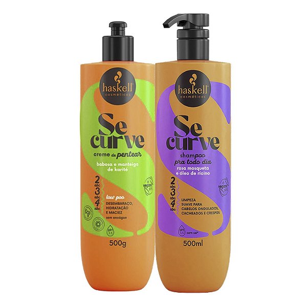 Kit Haskell Se Curve Shampoo, Creme de Pentear