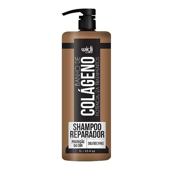 Shampoo Reparador Banho De Colágeno 1 Litro Widi Care