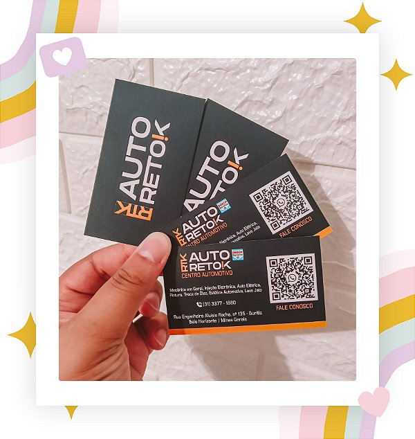 Cartão de Visita Verniz Local