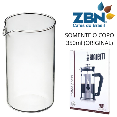 COPO PRENSA FRANCESA ORIGINAL BIALETTI 350 ML