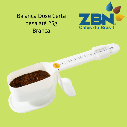 PRESSCA BALANÇA DOSADORA PARA CAFÉ OU CHÁ ATÉ 25g- BRANCA