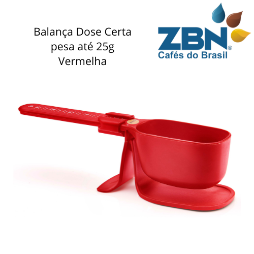PRESSCA BALANÇA DOSADORA PARA CAFÉ OU CHÁ ATÉ 25g- VERMELHA