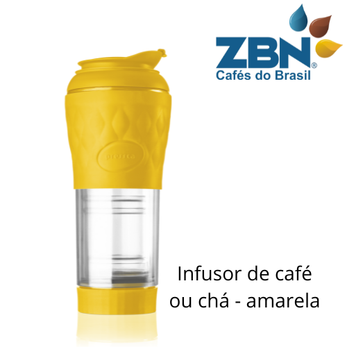 PRESSCA CAFETEIRA E INFUSOR DE CHÁ 350ml - AMARELO