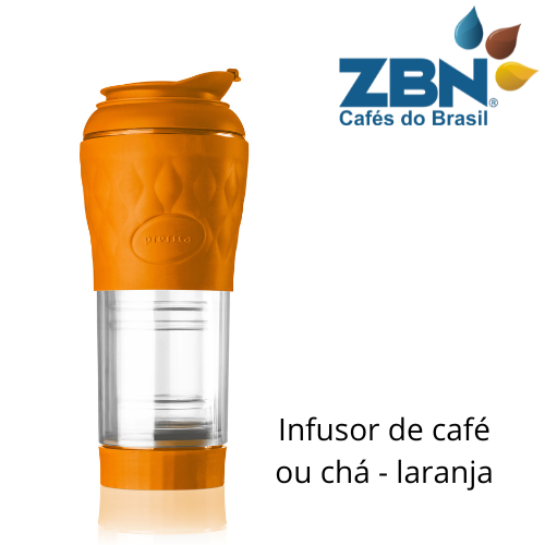 PRESSCA CAFETEIRA E INFUSOR DE CHÁ 350ml - LARANJA