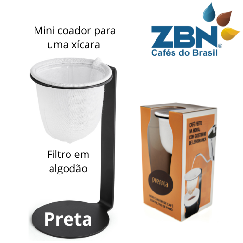 PRESSCA MINI COADOR DE CAFE - PRETO