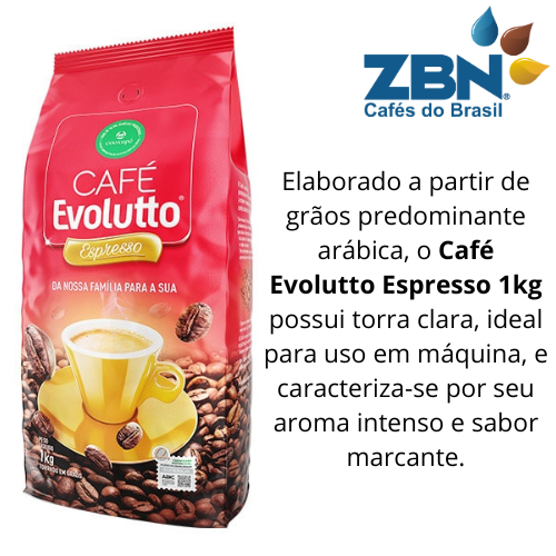 CAFÉ EM GRÃO SUPERIOR  EVOLUTTO EXPRESSO 1 Kg