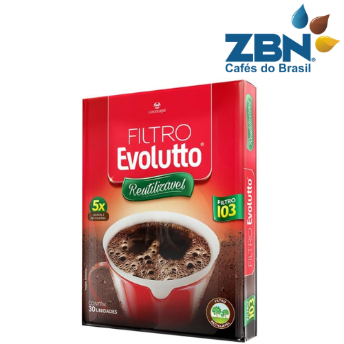 FILTRO PARA CAFÉ REUTILIZÁVEL EVOLUTTO 103 CX C/30UN