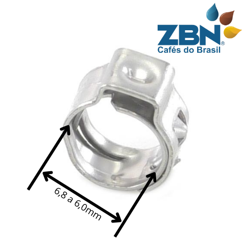 ABRAÇADEIRA EM INOX RADIAL 6,8 A 6,0 MM - NF11.052