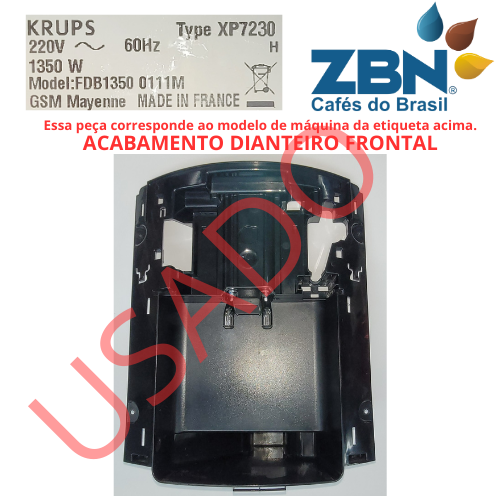 KRUPS XP7230 ACABAMENTO DIANTEIRO FRONTAL DA MÁQUINA MODELO FDB13500111M