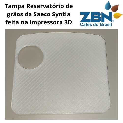 3D TAMPA DO RESERVATÓRIO DE GRÃOS SAECO SYNTIA TRANSLÚCIDA - 11012725