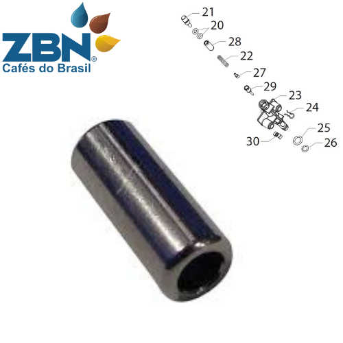 BUCHA ROLETE DO BICO DA CALDEIRA SAECO GRAN CREMA/NEW ROYAL PLUS - 110090120