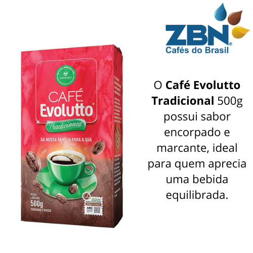 CAFÉ TORRADO E MOÍDO VACUO EVOLUTTO TRADICIONAL 500 G