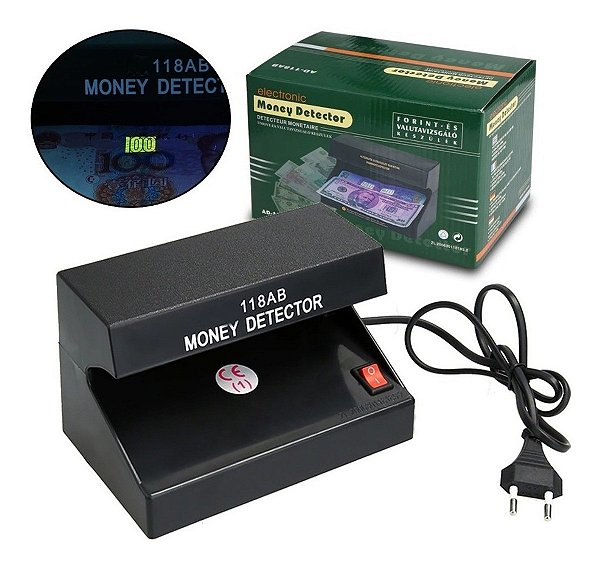Identificador De Notas Cédulas Dinheiro Falso Luz Negra Uv