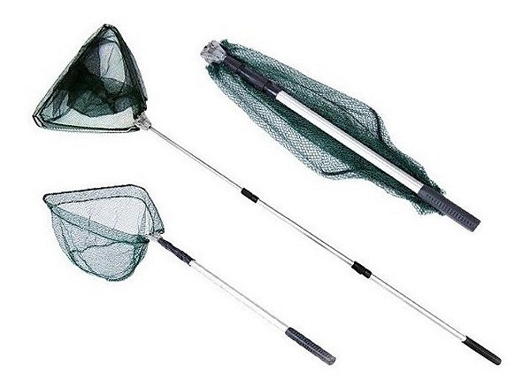 Passaguá Rede Pesca P/ Captura Rede Peixes Alumínio 1,80m