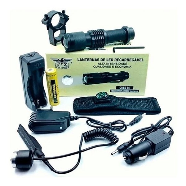 Lanterna Luz Branca Suporte - Carabina Airsoft Trilho Rifle