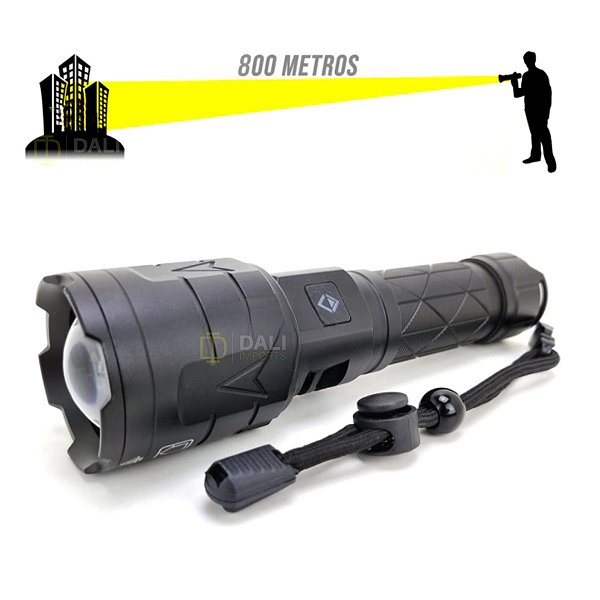 Lanterna Tática Led V3 Longo Alcance 800 Metros JWS Potente