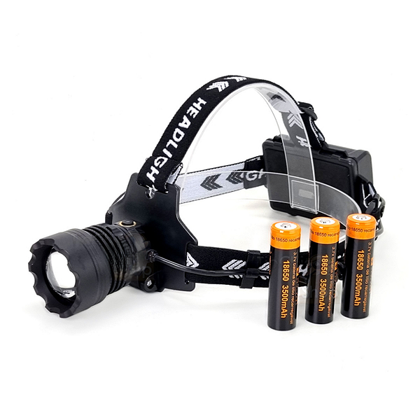 Lanterna de Cabeça Led V3 Ceramic Alcance 1000mts 3 Baterias