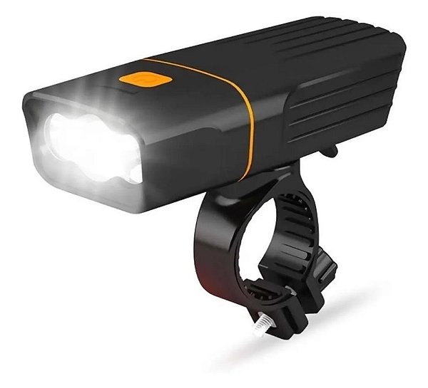 Farol Bike Bx3 1000 Lúmen 5200 Mah Com Power Bank