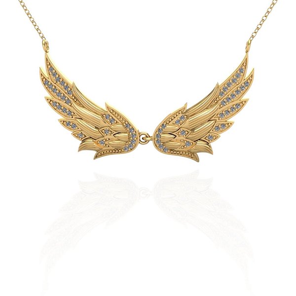 Colar Asas Diamantes