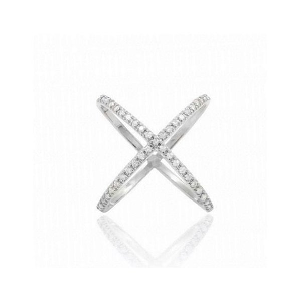 Anel X Diamantes
