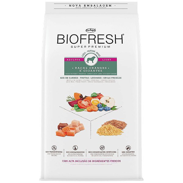 Ração Biofresh Light Para Cães Adultos de Grandes e Gigantes