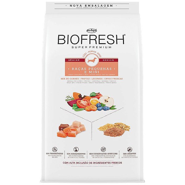 Ração Biofresh Para Cães Sênior de Raças Pequenas e Mini